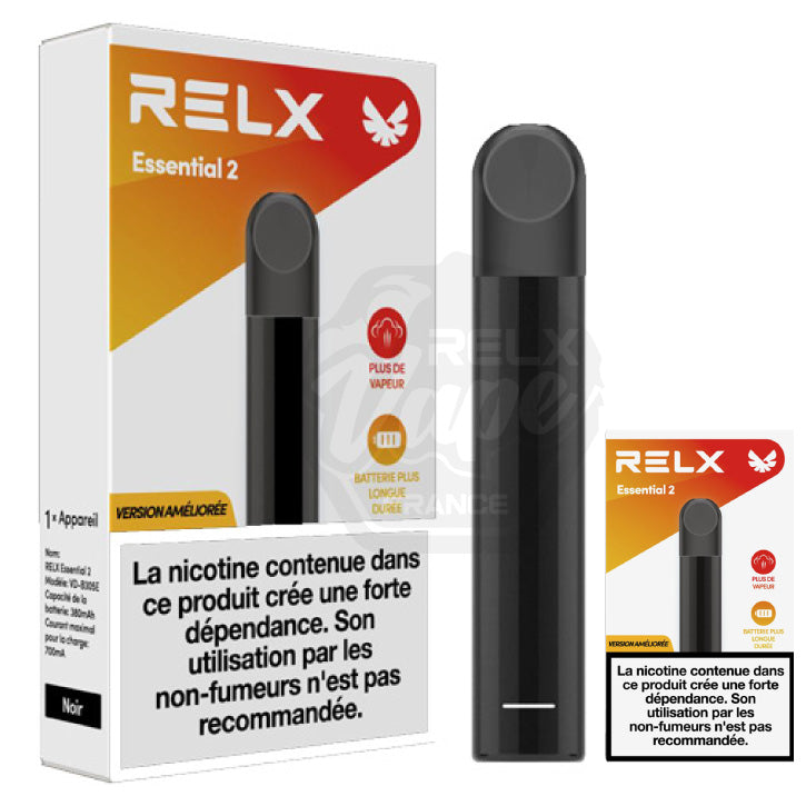 RELX Essentiel 2 Noir RELX Vape France RELX Essentiel 2 Noir RELX Vape France