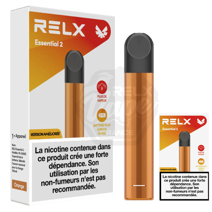 RELX Essentiel 2 Orange RELX Vape France RELX Essentiel 2 Orange RELX Vape France
