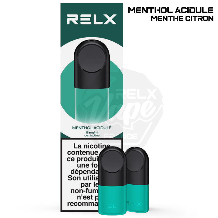 Relx Pod Pro Menthol Plus Pod RELX Menthe Citron RELX Vape France Relx Pod Pro Menthol Plus Pod RELX Menthe Citron RELX Vape France