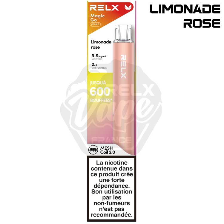 Relx Puff | Magic Go Saveur Limonade Rose