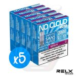 Lot x5 de boîtes bleues RELX No Cloud Smooth Red Berry