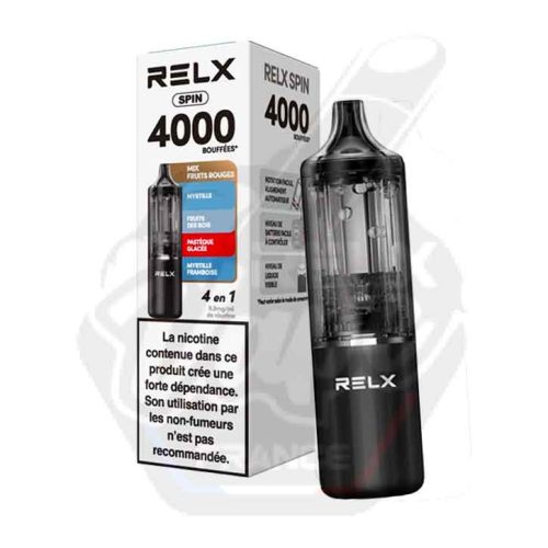 Kit RELX Spin 4000 bouffées Mix Fruits Rouges 4 en 1